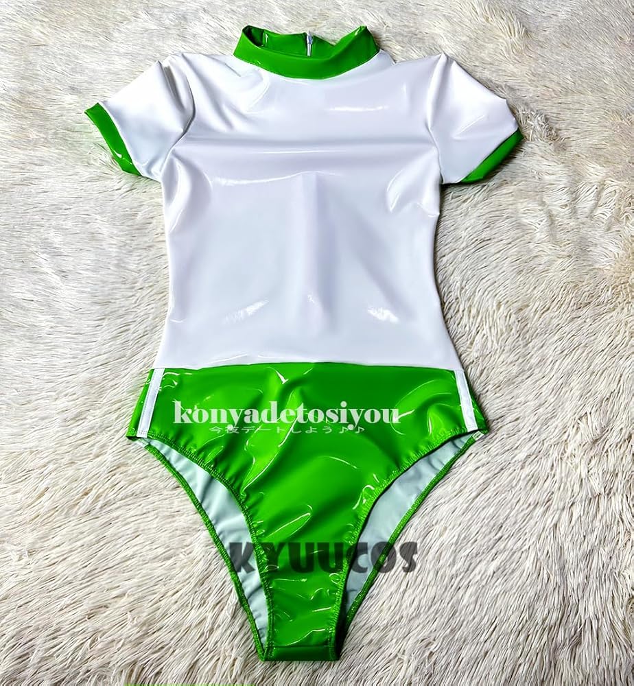 School Fiction 軍服レオタード カーキ XL コスプレ Amazon.co.jp: 【KYUUCOS】Z 緑 超光沢 レオタード コスプレ